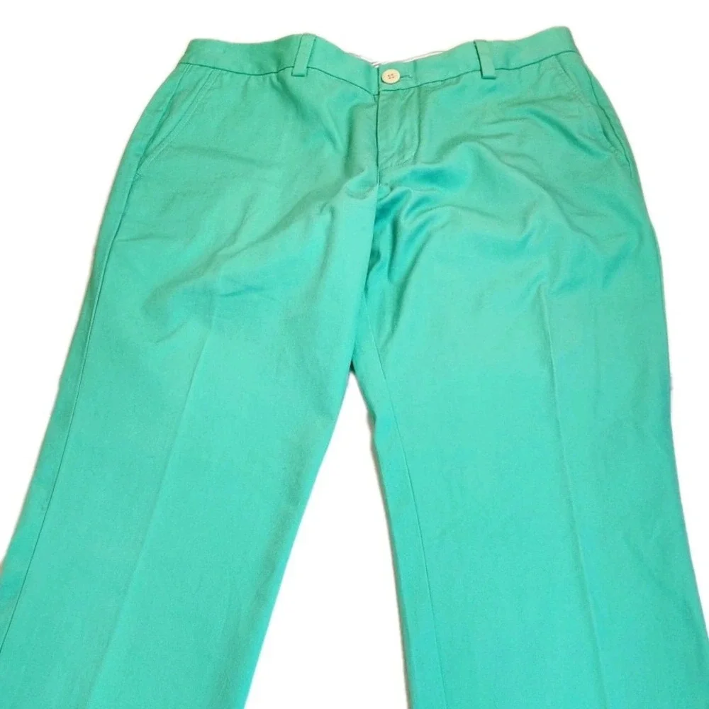 Vineyard Vines Mens 32x30 Slim Fit Breaker Pants Mint Green  Preppy Khaki‎ Golf